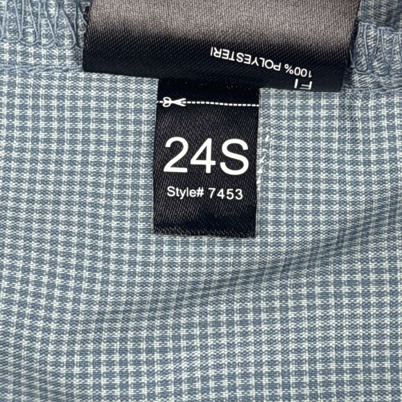 Kuhl Men's Stealth Light Teal Plaid Short Sleeve Snap Lightweight Shirt - M - Picture 10 of 13